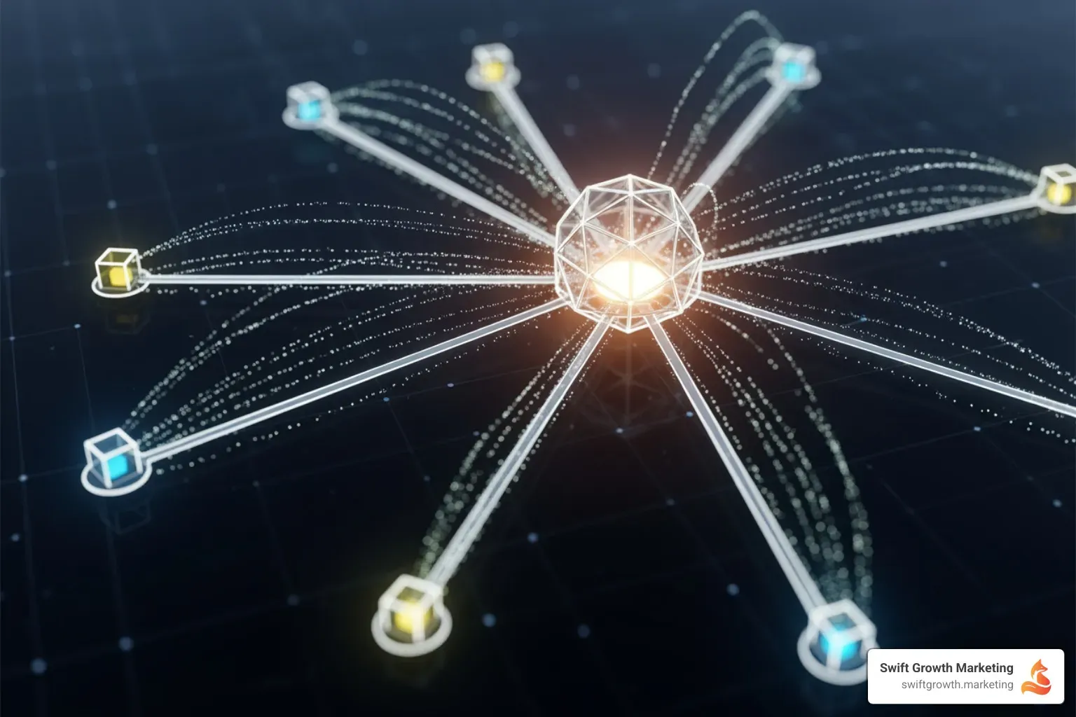A content hub and spoke model - category defining brand