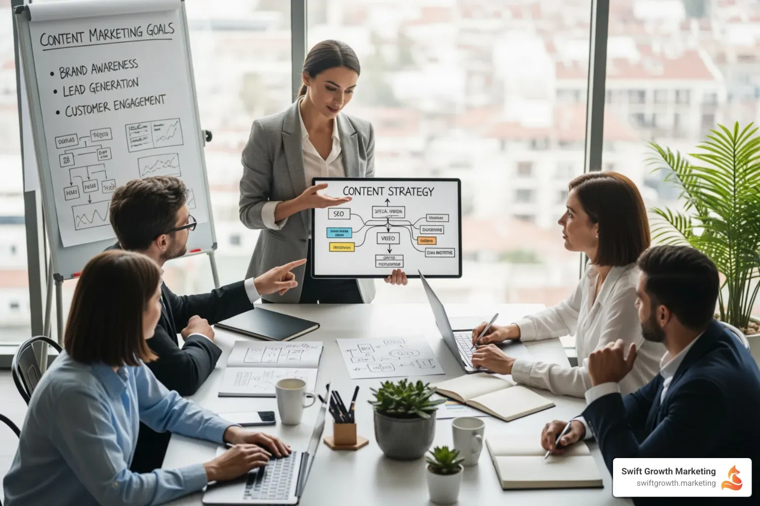 Content types on various devices - content marketing consulting services