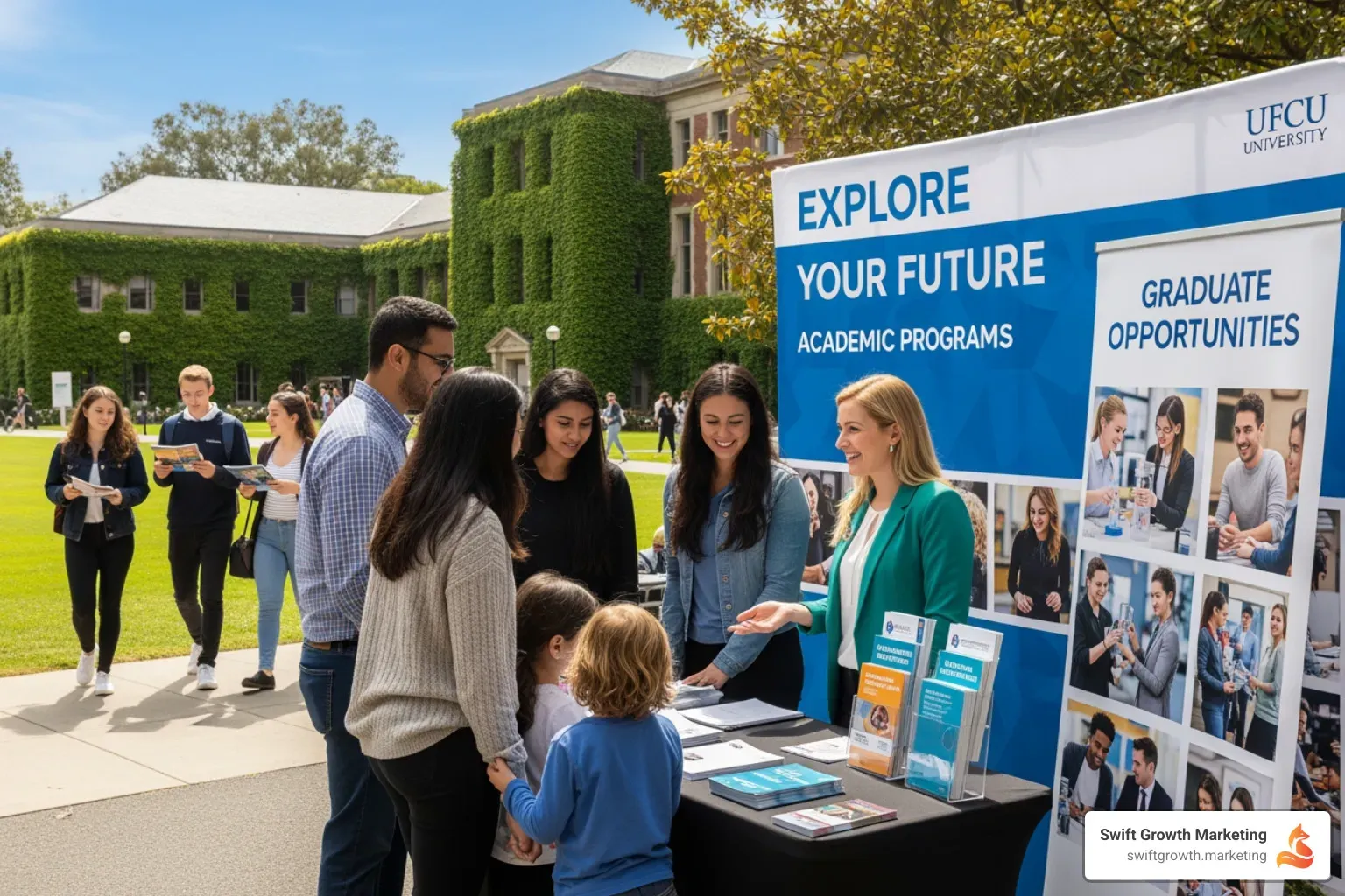 A university website featuring a collage of student testimonials, each with a professional headshot and a quote about their positive experience in the program, highlighting diversity and success. - academic program promotion